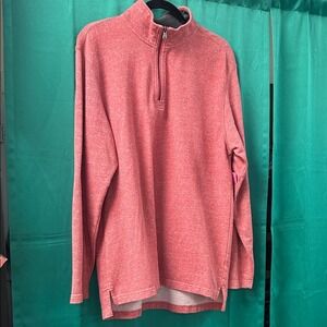 Izod Men's Zip-Up Sweater in Red Medium
